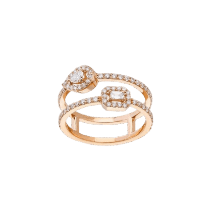 Diamond Curb-Link Ring